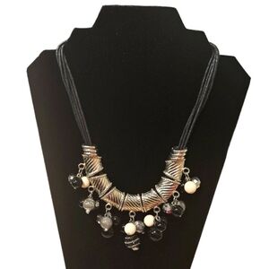 FASHION COSTUME JEWELRY Multi-corded  Necklace.